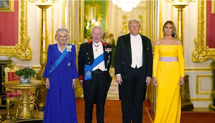 ٹرمپ کے اعزاز میں برطانیہ کے شاہی خاندان کا عشائیہ
