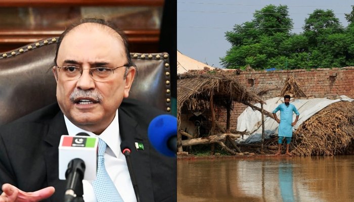 سیلابی تباہ کاریاں: یقین ہے قوم مشکلات کا حوصلے سے مقابلہ کرے گی، صدر زرداری