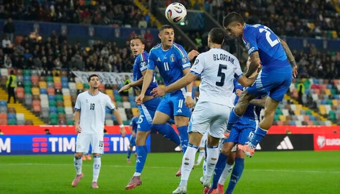 کوالیفائی میچ میں شکست: اٹلی نے اسرائیل کو فیفا ورلڈکپ سے باہر کردیا