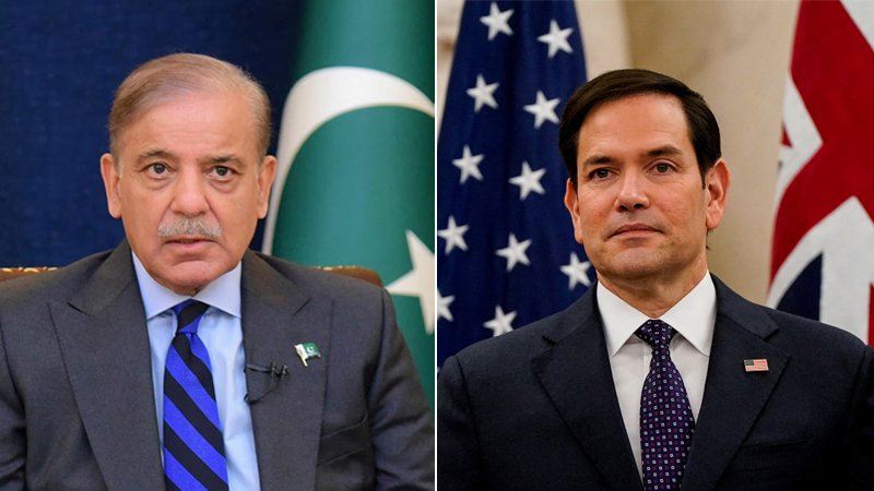 پاکستان کے وزیراعظم شہباز شریف اور امریکی وزیر خارجہ مارکو روبیو کے درمیان ٹیلیفونک رابط